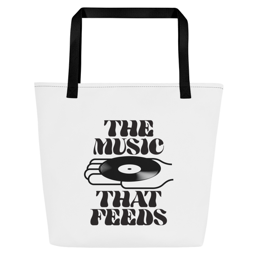 'THE MUSIC THAT FEEDS' Tote Bag